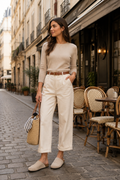 Mules sabot beige clair